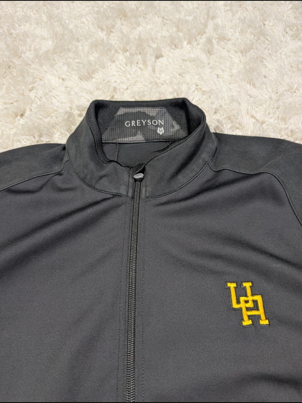 Greyson Black Lightweight Full-Zip Jacket with Upper Arlington Logo